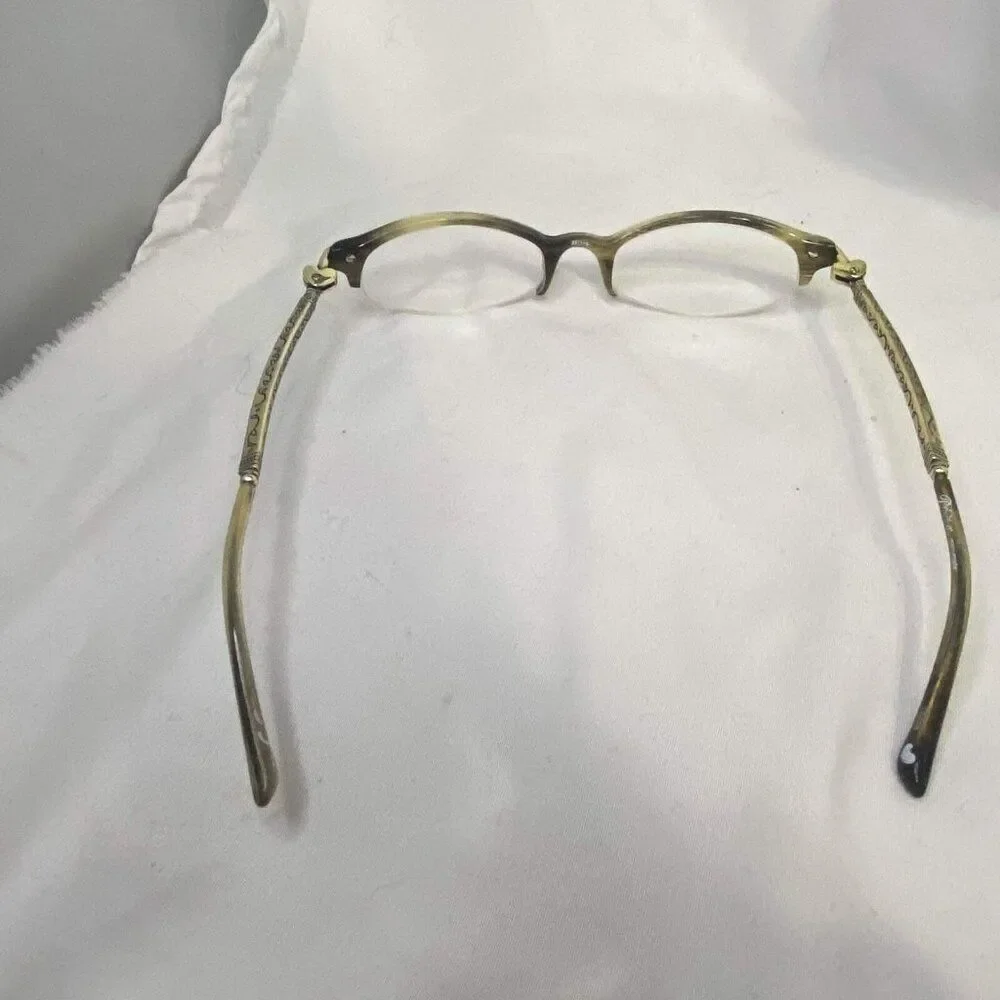 #5288 BRIGHTON WOMEN'S HAND MADE Marble Stainless Steel Eyewear Frames 48-18-140